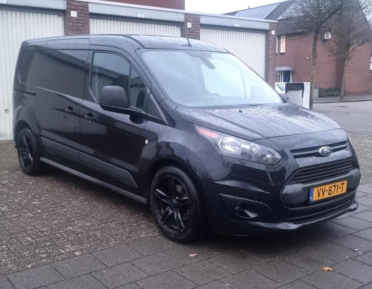 Ford Transit Connect 1.5 Tdci 74KW 2016 Zwart, Auto's, Bestelauto's, Particulier, ABS, Achteruitrijcamera, Adaptive Cruise Control