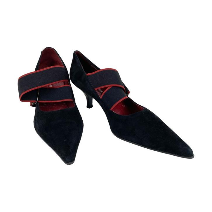 Pedro Miralles - Suède pumps - Zwart/rood - Maat 42, Kleding | Dames, Schoenen