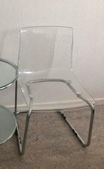 Ikea stoel Tobias, transparant met verchroomde voet, Ophalen, Zo goed als nieuw, Ikea Tobias, modern, Eén