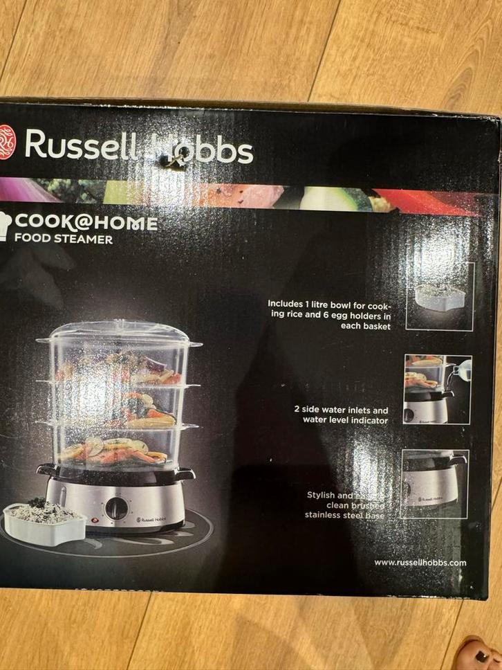 Russell Hobbs Cook@Home Voedselstomer - Nieuw in doos, Witgoed en Apparatuur, Rijstkokers, Nieuw, Ophalen of Verzenden