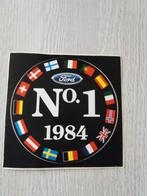 sticker Ford No.1 1984, Ophalen of Verzenden, Zo goed als nieuw, Auto of Motor
