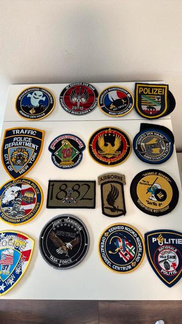 Diverse patches militaria/police beschikbaar voor biedingen