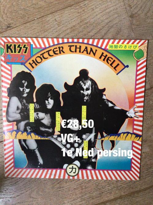 Kiss- hotter than hell, Cd's en Dvd's, Vinyl | Hardrock en Metal, Gebruikt, Ophalen