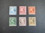 1867-1868 Koning Willem III NVPH nr 7-12 gestempeld, Verzenden, T/m 1940, Gestempeld