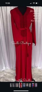 Caftan traditioneel rood, Ophalen of Verzenden, Zo goed als nieuw, Rood, Overige typen