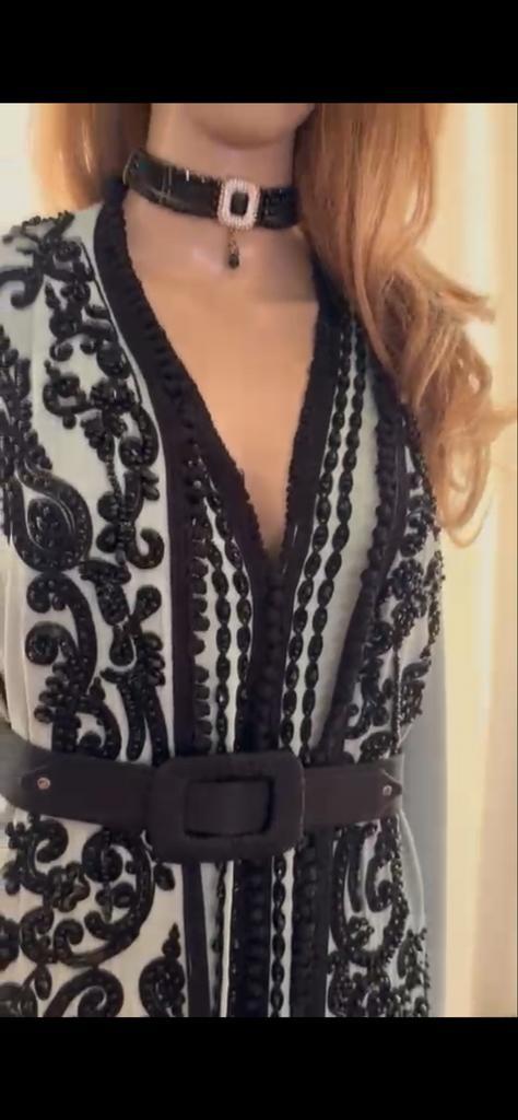 Marokkaanse Jurk, Kleding | Dames, Jurken, Zo goed als nieuw, Maat 38/40 (M), Zwart, Onder de knie, Ophalen of Verzenden