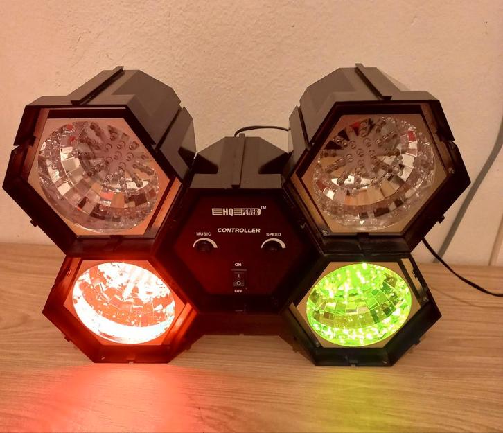 HQ Power VDLL4RL2 Disco Lamp - Muziekgestuurd, Muziek en Instrumenten, Licht en Laser, Zo goed als nieuw, Licht, Geluidgestuurd