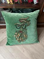 Prachtig Jakobsdals sierkussen, Ophalen of Verzenden, Zo goed als nieuw, Groen, Vierkant