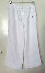 Nieuwe witte zomer dames linnenbroek, maat 40., Ophalen of Verzenden, Nieuw, Maat 38/40 (M), Wit