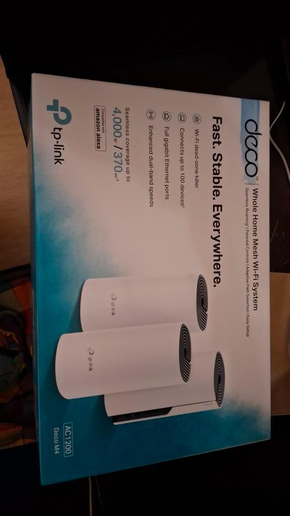 TP-Link Deco M4 Mesh WiFi 3-pack - Nieuw!, Computers en Software, Routers en Modems, Nieuw, Router, Ophalen of Verzenden