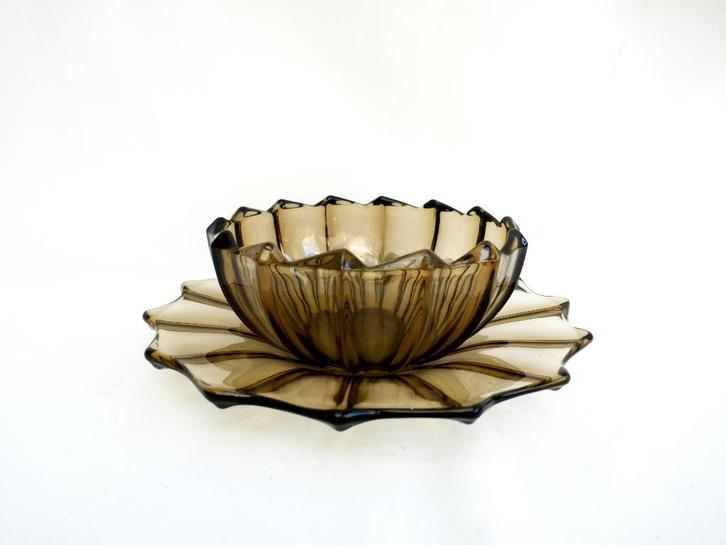 Scailmont - fruit set - Art Deco persglas, Antiek en Kunst, Antiek | Servies compleet, Ophalen