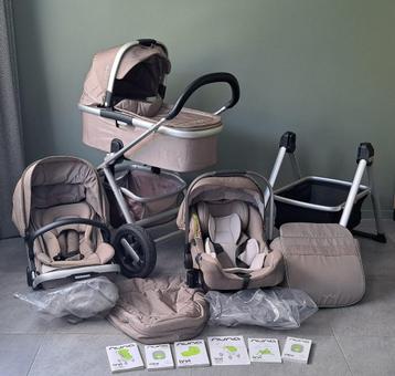Nuna Ivvi Savi 3-in-1 kinderwagen beige compleet en netjes! beschikbaar voor biedingen