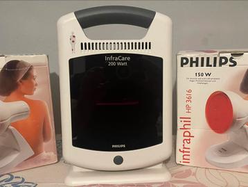 4 infrarood lampen Philips!