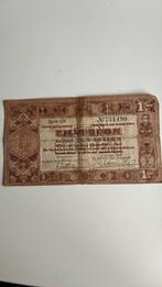 1 gulden zilverbon 1938 CN 731490, Ophalen of Verzenden, 1 gulden