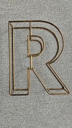 Vintage letter R, Ophalen of Verzenden, Zo goed als nieuw