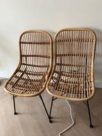 4x rotan stoelen, Huis en Inrichting, Stoelen, Ophalen, Zo goed als nieuw, Bruin, Vier