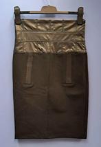 Sportalm koker rok pu-leer faux leather + stof mt 36 S 44622, ., Zwart, Nieuw, Sportalm