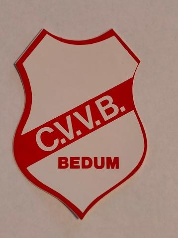 C.V.V.B. CVVB Bedum vintage voetbal sticker sport club  beschikbaar voor biedingen