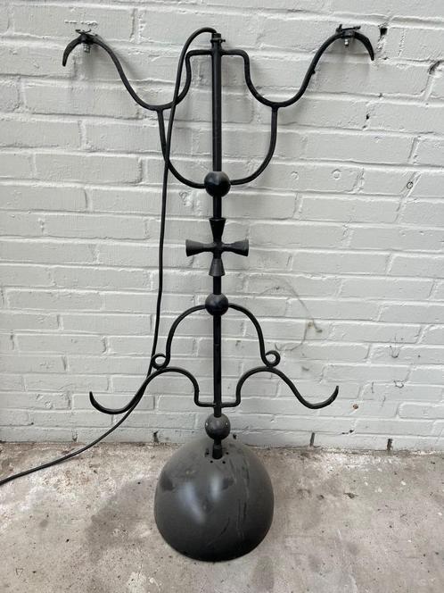Prachtige rustieke/antieke kerklampen., Huis en Inrichting, Lampen | Hanglampen, Gebruikt, Minder dan 50 cm, Glas, Metaal, Overige materialen