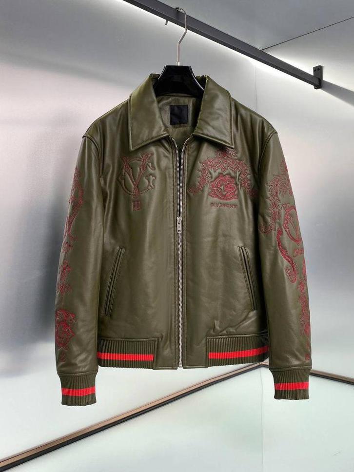 Givenchy Jas Leer, Kleding | Heren, Jassen | Zomer, Zo goed als nieuw, Overige maten, Overige kleuren, Ophalen of Verzenden