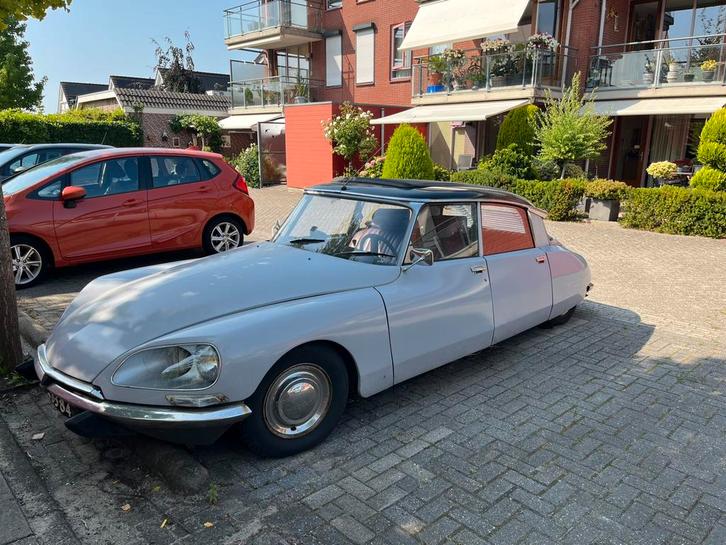 Citroën DS 20 2.0 1971 Blauw, Auto's, Citroën, Particulier, DS, Open dak, Trekhaak, LPG, Sedan, Automaat, Geïmporteerd, Zilver of Grijs