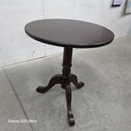 Houten Havezathe 3teens lampentafel rond 60 en 70 cm hoog., Ophalen, Klassiek, Rond, Nieuw