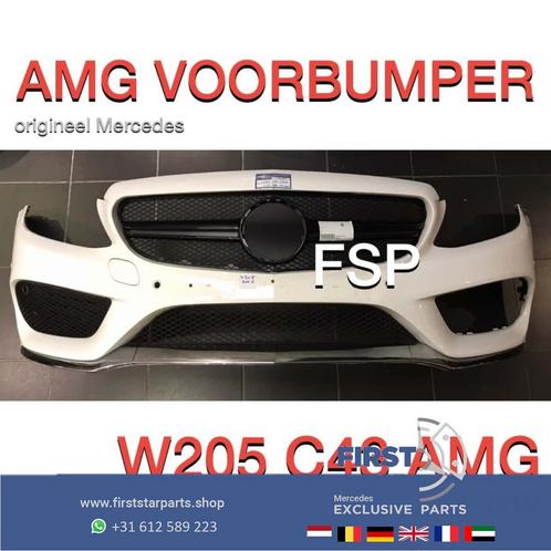 W205 C205 S205 C43 AMG Voorbumper + Gril Mercedes C Klasse 2, Auto-onderdelen, Carrosserie en Plaatwerk, Bumper, Mercedes-Benz