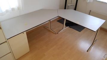 Bureau in 2 delen met lades