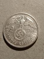 Twee reichsmark zilver 1939, Ophalen of Verzenden, Duitsland, Zilver