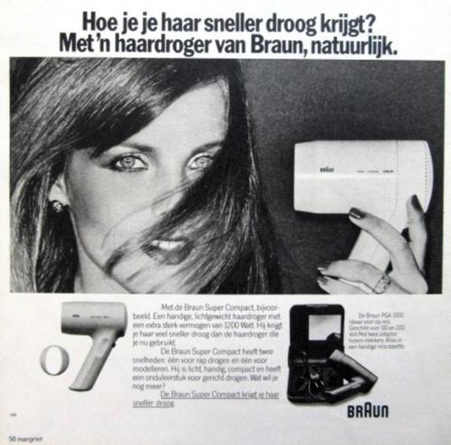 37 vintage advertenties reclame Braun 69-81, Verzamelen, Merken en Reclamevoorwerpen, Gebruikt, Reclamebord, Verzenden