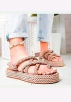 Boho sandalen maat 39. Nieuw. Binnenzool 25 cm, Beige, Nieuw, Sandalen of Muiltjes, Ophalen of Verzenden