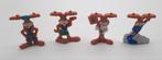 Vintage Nesquik Nestle Quicky pvc figuren 4x uit 1995, Ophalen of Verzenden, Gebruikt