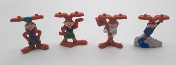 Vintage Nesquik Nestle Quicky pvc figuren 4x uit 1995 beschikbaar voor biedingen