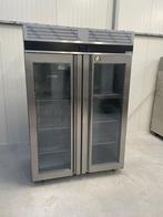 Horeca rvs koelkast koeling glazendeur refriagtor koeler, Ophalen of Verzenden, Zo goed als nieuw