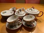 Oud porseleinen theeservies - 21 delig, Ophalen of Verzenden