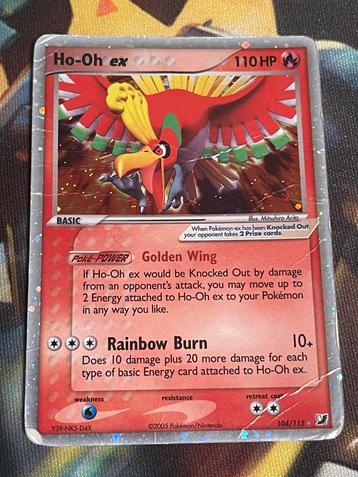 🔥 Pokémon: Ho-Oh EX 104/115 Poor  beschikbaar voor biedingen