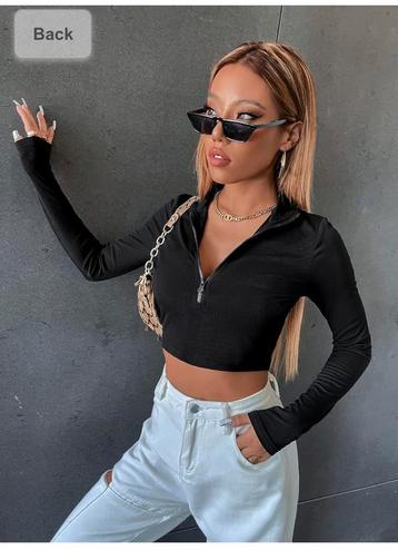 Top met rits maat xs, nieuw beschikbaar voor biedingen