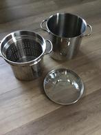 ASPERGEPAN:3 delig.RVS.Nieuw., Huis en Inrichting, Keuken | Potten en Pannen, Ophalen, Nieuw, Rvs