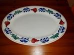 Boerenbonte platte schaal, Huis en Inrichting, Ophalen of Verzenden, Gebruikt, Overige stijlen, Schaal of Schalen