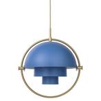 Te koop: Gubi Multi-Lite Hanglamp - Messing en blauw - Nieuw, Huis en Inrichting, Lampen | Hanglampen, Ophalen, Design, Nieuw