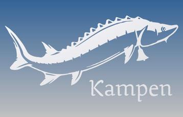 Kampersteur Sticker recht met tekst Wit beschikbaar voor biedingen