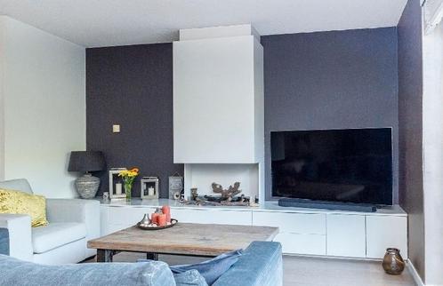 Custom made wandmeubel met Bio-ethanol openhaard, Huis en Inrichting, Kasten | Wandmeubels, Zo goed als nieuw, Minder dan 100 cm
