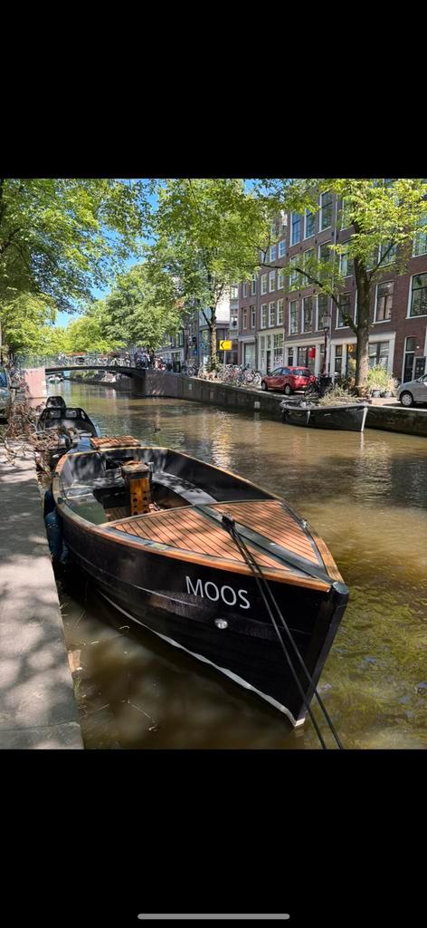 Mooie houten sloep 6 meter, Watersport en Boten, Sloepen, Gebruikt, Tot 10 pk, 6 meter of meer, Buitenboordmotor, Benzine, Hout