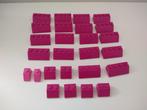 Lego nr 0497 dakpannen donker roze pink slope bricks, Ophalen of Verzenden, Zo goed als nieuw, Losse stenen, Lego