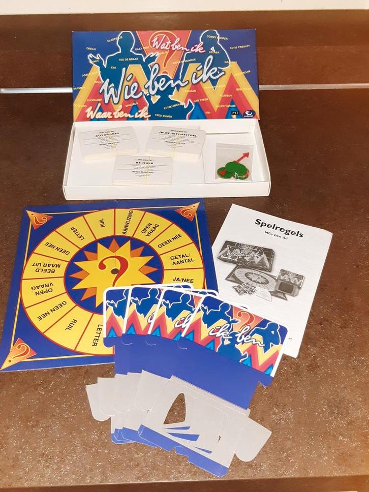 Wie ben ik 2002 rtl 4 uitmuntende staat, Hobby en Vrije tijd, Gezelschapsspellen | Bordspellen, Zo goed als nieuw, Ophalen of Verzenden
