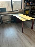 Goede stevige hoekbureau met ladeblok, Huis en Inrichting, Bureaus, Ophalen, Zo goed als nieuw