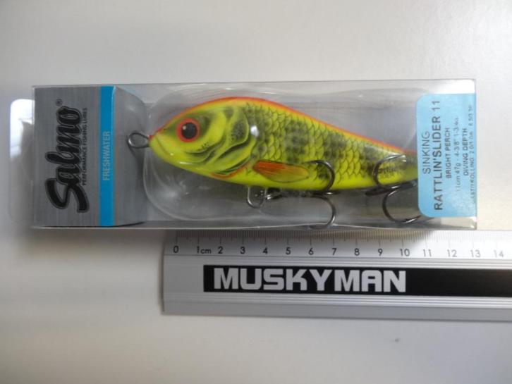 Kunstaas: Salmo Rattlin Slider 11 Sinking Jerkbaits, Watersport en Boten, Hengelsport | Roofvissen, Nieuw, Overige typen, Verzenden
