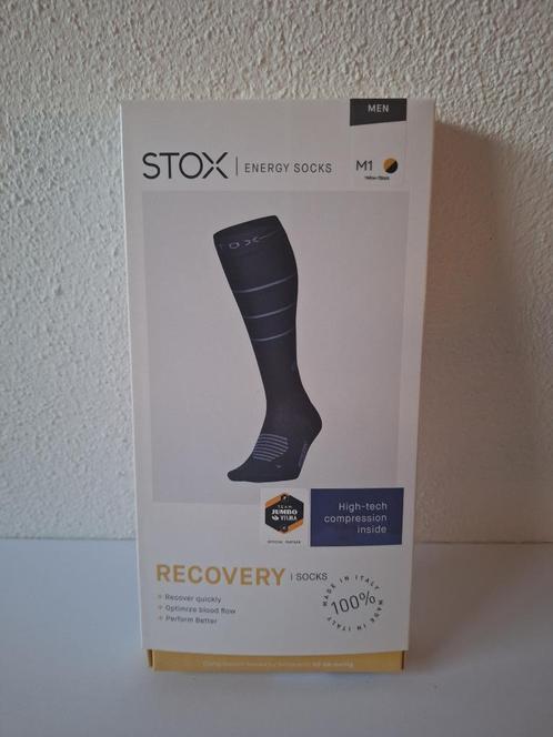 2x Stox herstelsokken mannen M1 40-43 – Jumbo-Visma editie, Kleding | Heren, Sokken en Kousen, Zo goed als nieuw, Maat 39 t/m 42