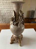 Antiek Handgesneden chinese spekstenen vaas bloemdecoratie, Antiek en Kunst, Ophalen of Verzenden