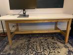 Een zeer nette tafel wit blad met verlenging, Ophalen, Zo goed als nieuw, Rechthoekig, 200 cm of meer